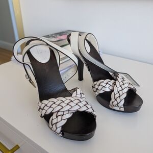 Elegant Black and White Women's Heels
